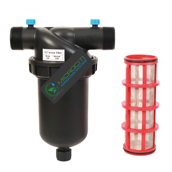T Screen Filter, 120mesh, 1-1/2"
